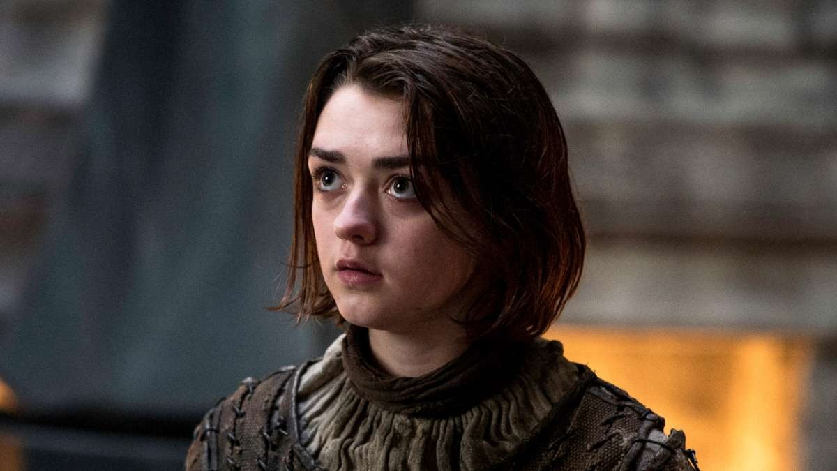Arya Stark is a fictional character in American author George R. R. Martin's award-winning A Song of Ice and Fire epic fantasy novel series. She is a prominent point of view character in the novels, with the third most viewpoint chapters overall out of all the characters in the series so far, and is the only viewpoint character to appear in every published book of the series.Introduced in 1996's A Game of Thrones, Arya is the younger daughter and third child of Lord Eddard Stark and his wife Lady Catelyn Stark. She is tomboyish, headstrong, feisty, independent, disdains traditional female pursuits, and is often mistaken for a boy. She wields a smallsword named Needle, a gift from her half-brother, Jon Snow, and is trained in the Braavosi style of sword fighting by Syrio Forel.https://en.wikipedia.org/wiki/Arya_Stark